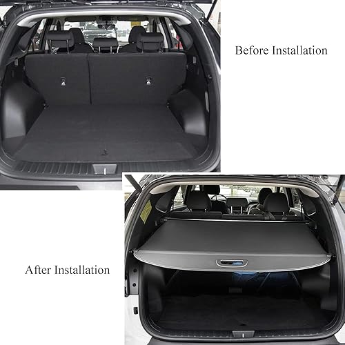 Miniatura 9 de Vesul Compatible con Hyundai Tucson 2025-2022 Cubierta de carga retráctil de PVC Cubierta de seguridad Cubierta Tonneau Cubierta Anti-Peeping