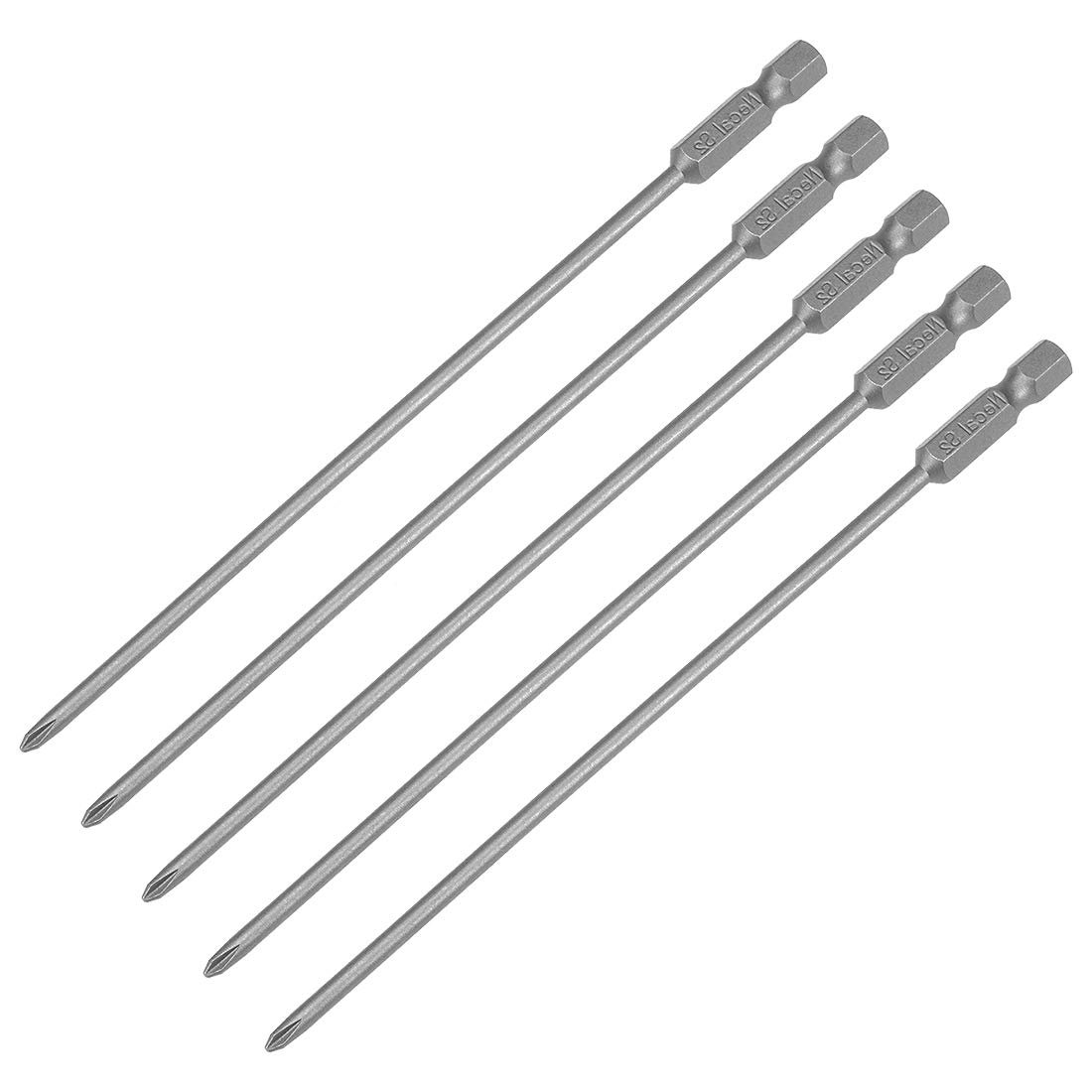 Uxcell PH1 Schraubendreher-Bits Magnetisch – 5 Stück, 4 Mm, 1/4 Zoll Sechskantschaft, 50 Mm Lang, S2-Stahl
