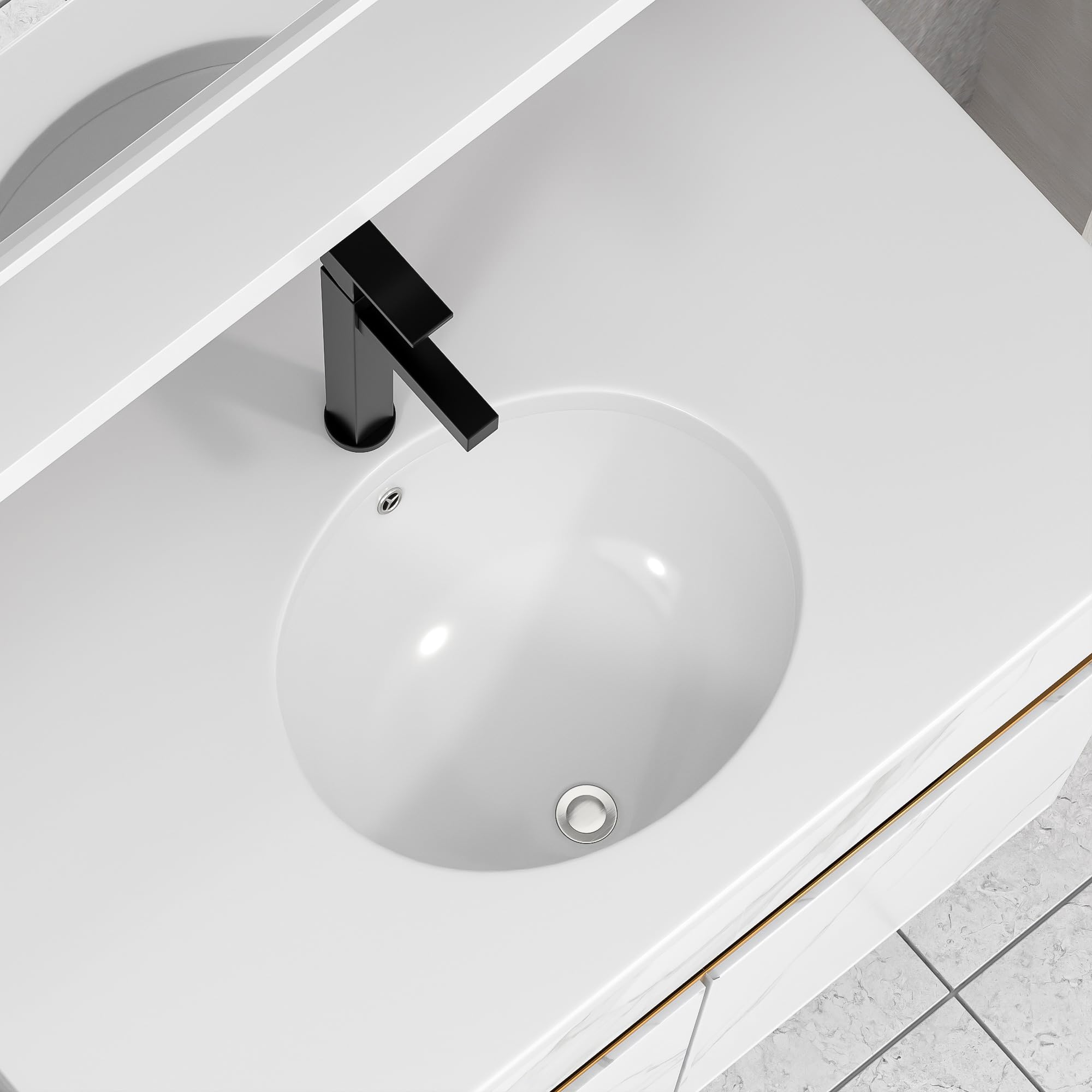 Lavabo sottopiano 70x40 ovale allungato incasso Lavabo sottopiano 70x40 ovale allungato incasso