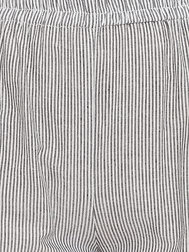 Image of Clovia Women's Cotton Sassy Stripes Flared Pyjama