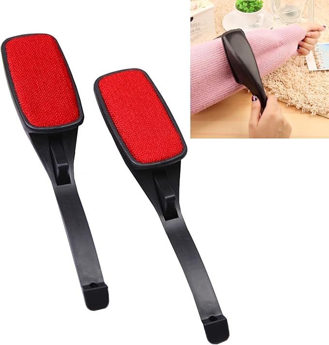 2pcs Lint Remover Brush, Clothes Lint Remover Brush Reusable Fur & Lint