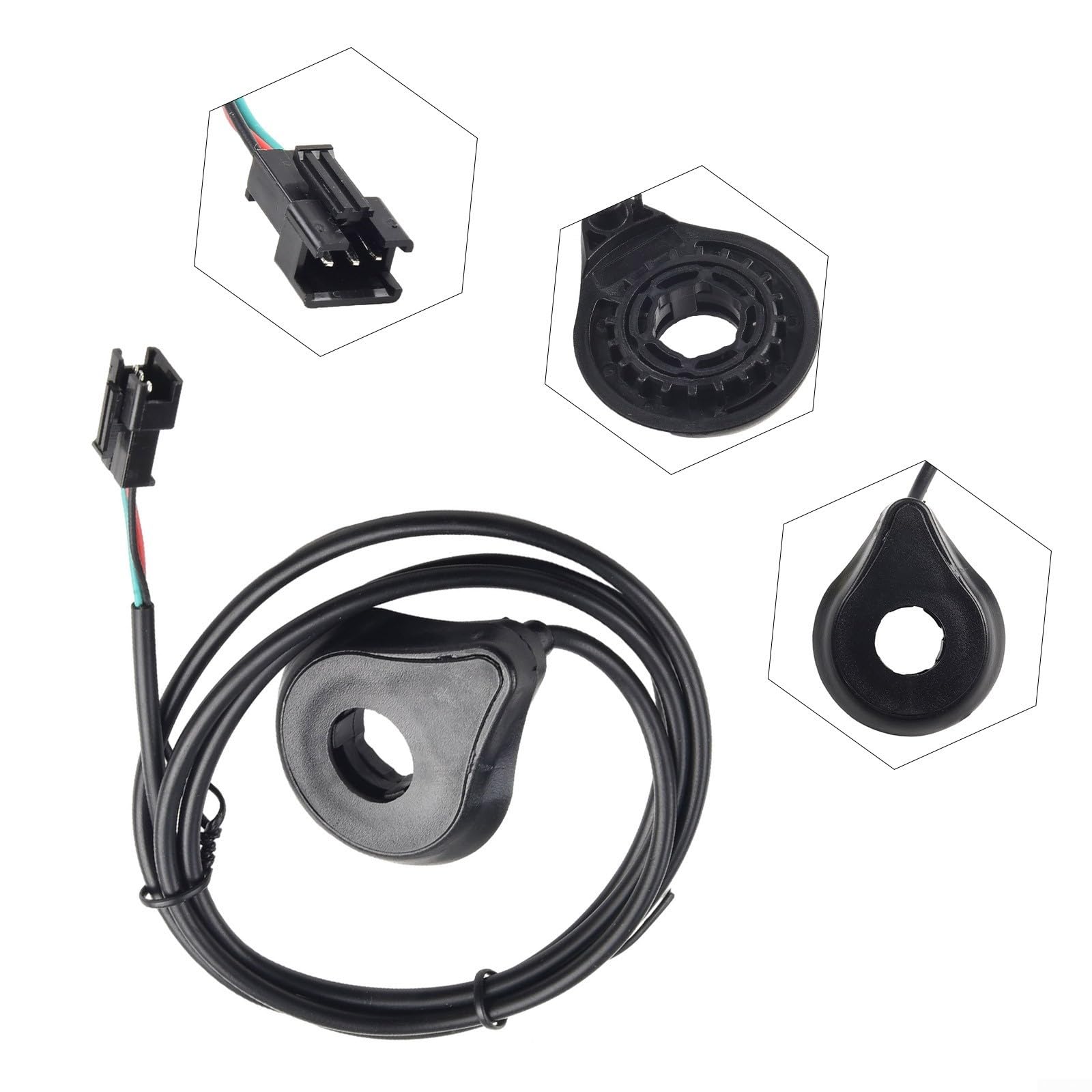 Sensore di pedale Ebike, Sensore PAS per bici elettrica E-Bike 12 magneti, Sensore di velocità per bicicletta elettrica a doppia sala, Installazione lato sinistro