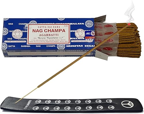 Miniatura 5 de TRUMIRI Paquete de soporte para varillas de incienso con varillas de incienso Satya Sai Baba Nagchampa 882oz paquete de 1 aproximadamente 250 varitas