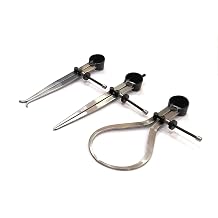 3 Pieces Spring Caliper Set - Inside, Outside & Divider 4" inch 100 mm-Measuring Tool