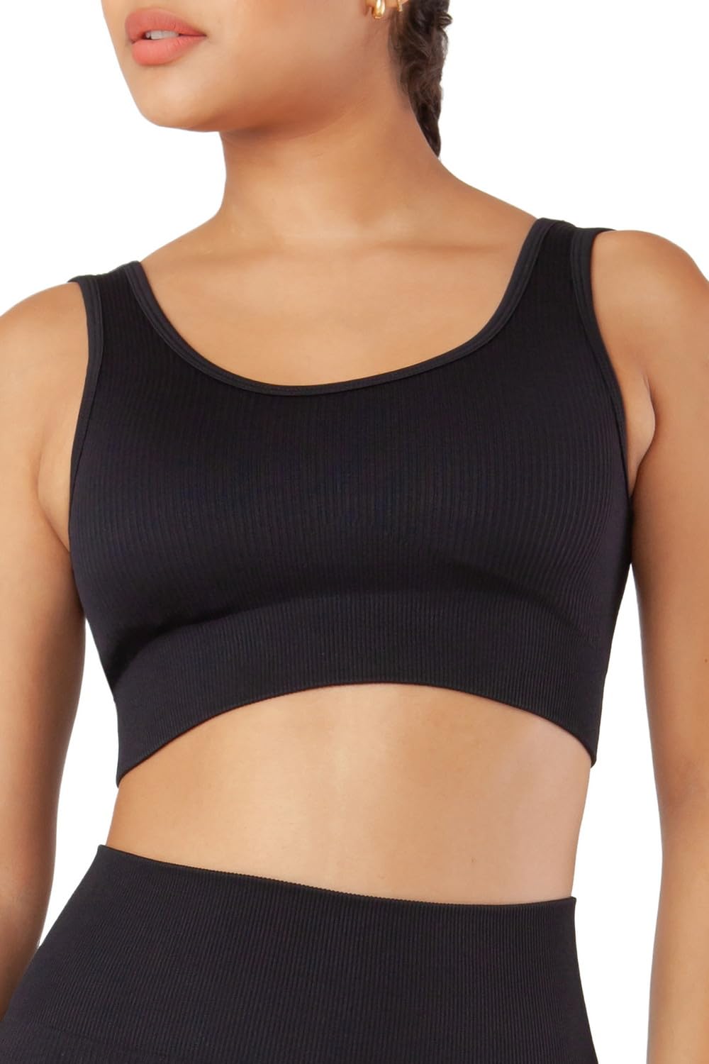 Seamless Sports Bra for Women – Medium Support, Removable Padding,Comfortable, Breathable, 5 Sizes (S-2XL)-image-31