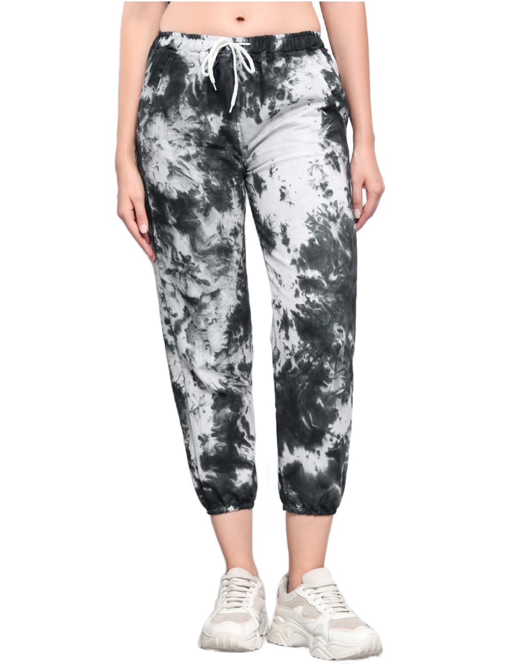 funday fashion Women's High Rise Regular Fit Tie-Dye Cargos-picture-34