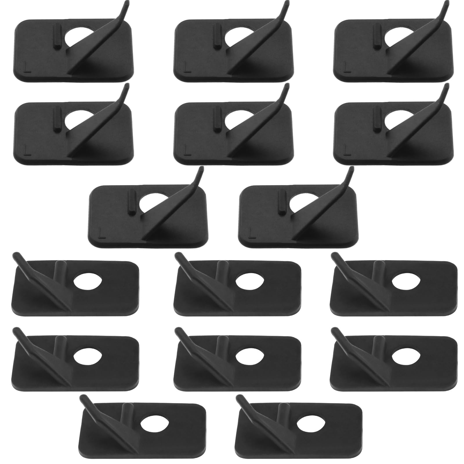 Be In Your Mind8Pcs Archery Rest Left/Right Hand Plastic Arrow Rest Archery Arrow Rest Pad Self Adhesive Arrow Sticker Accessories for Hunting Shooting Targeting