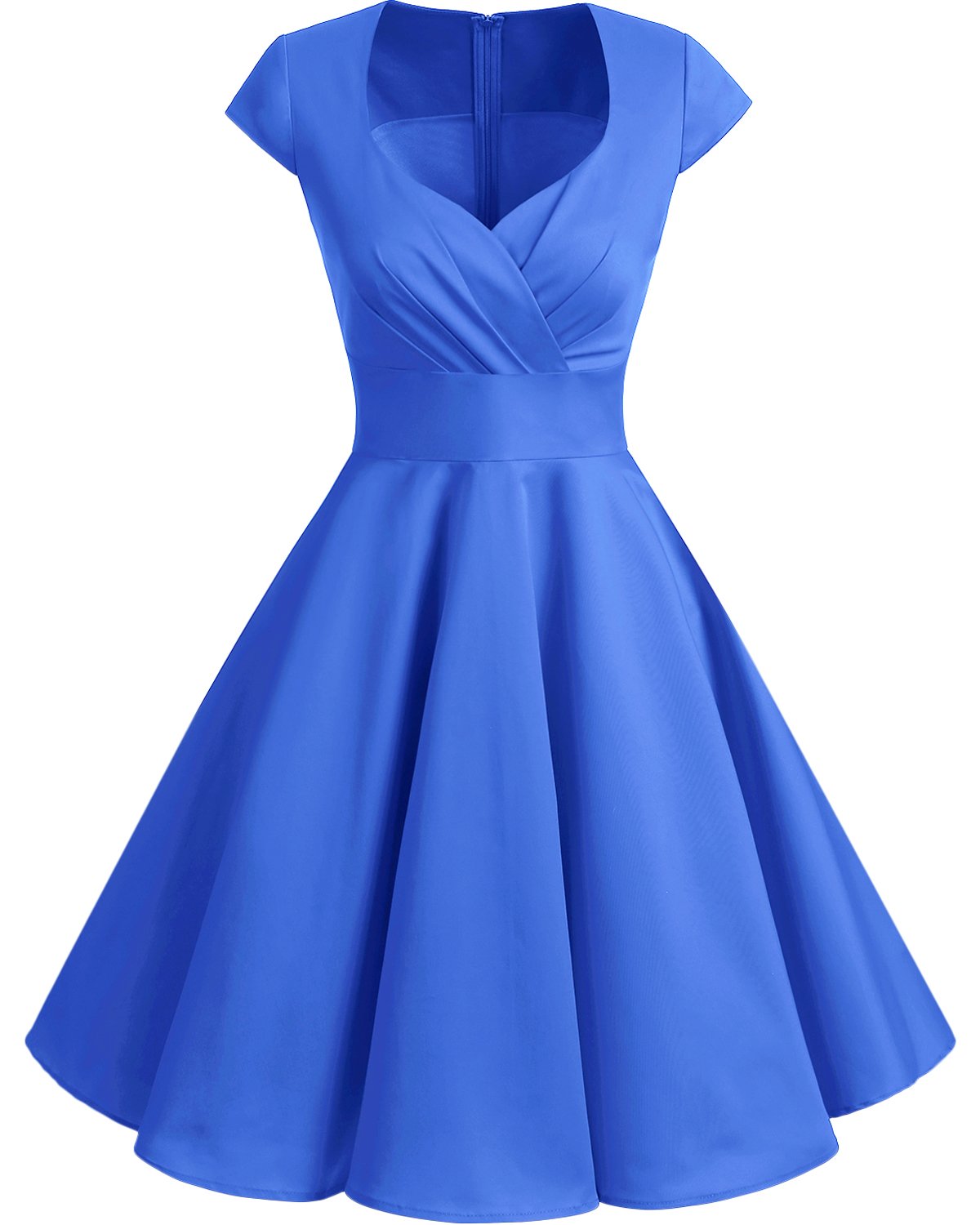 bbonlinedressWomen's 50s 60s A Line Rockabilly Dress Cap Sleeve Vintage Swing Party Dress