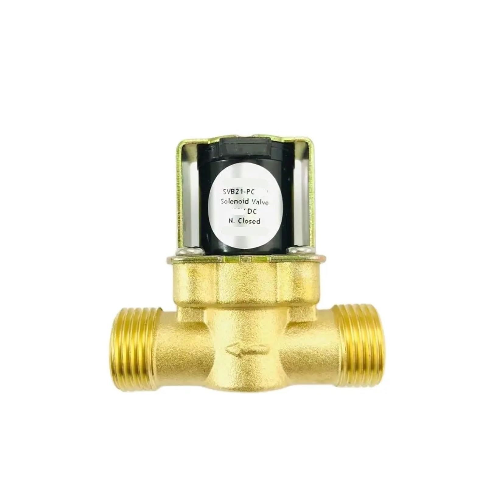Électrovanne en laiton 12V DC NC G1/2 DN15 pour éviter la surpression d'eau