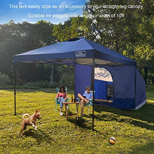 Image of KAMPKEEPER Side Tent,1 /2 Person Camping Tent for 10' x 10' Pop Up Canopy