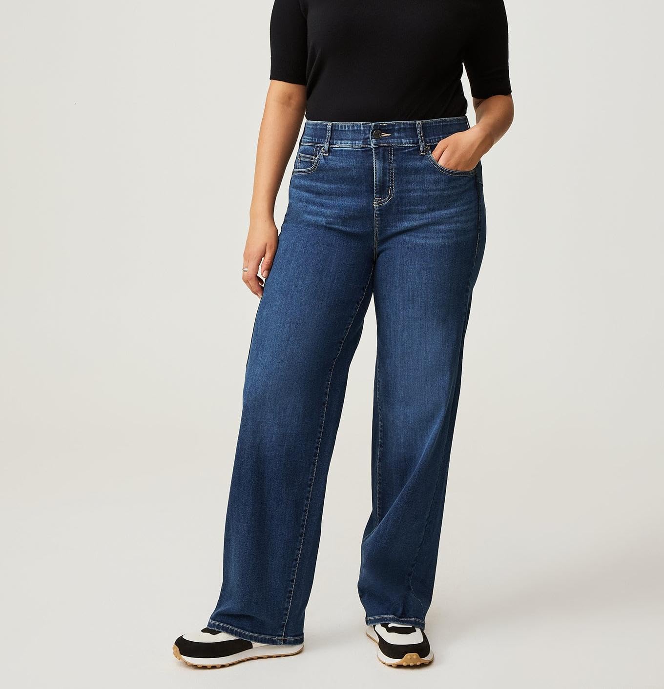 Torrid Women's Plus Size Jeans - Bombshell Wide Leg High-Rise Jean