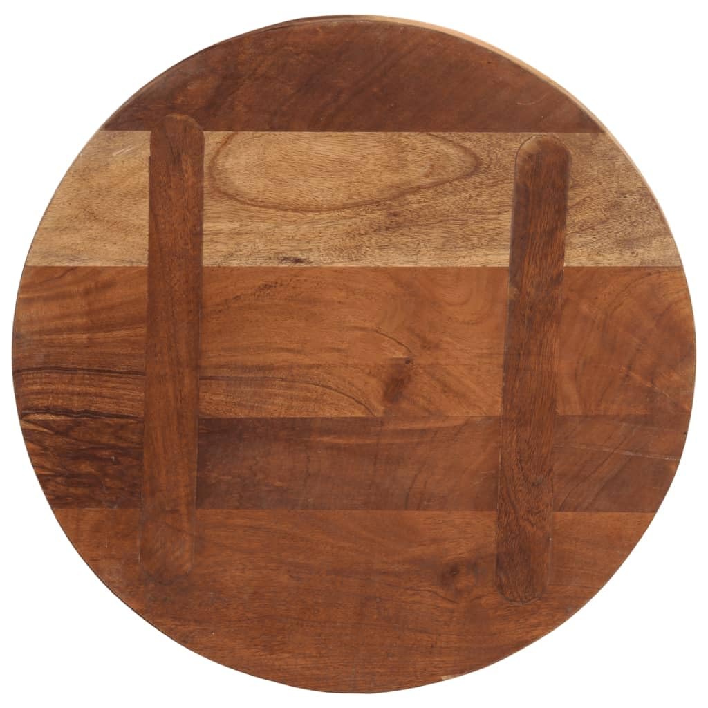 vidaXL Tischplatte, Holzplatte Platte für Tisch Esstisch Couchtisch, Ersatztischplatte Rund, Massivholzplatte, Ø 60x3,8cm Altholz Massiv