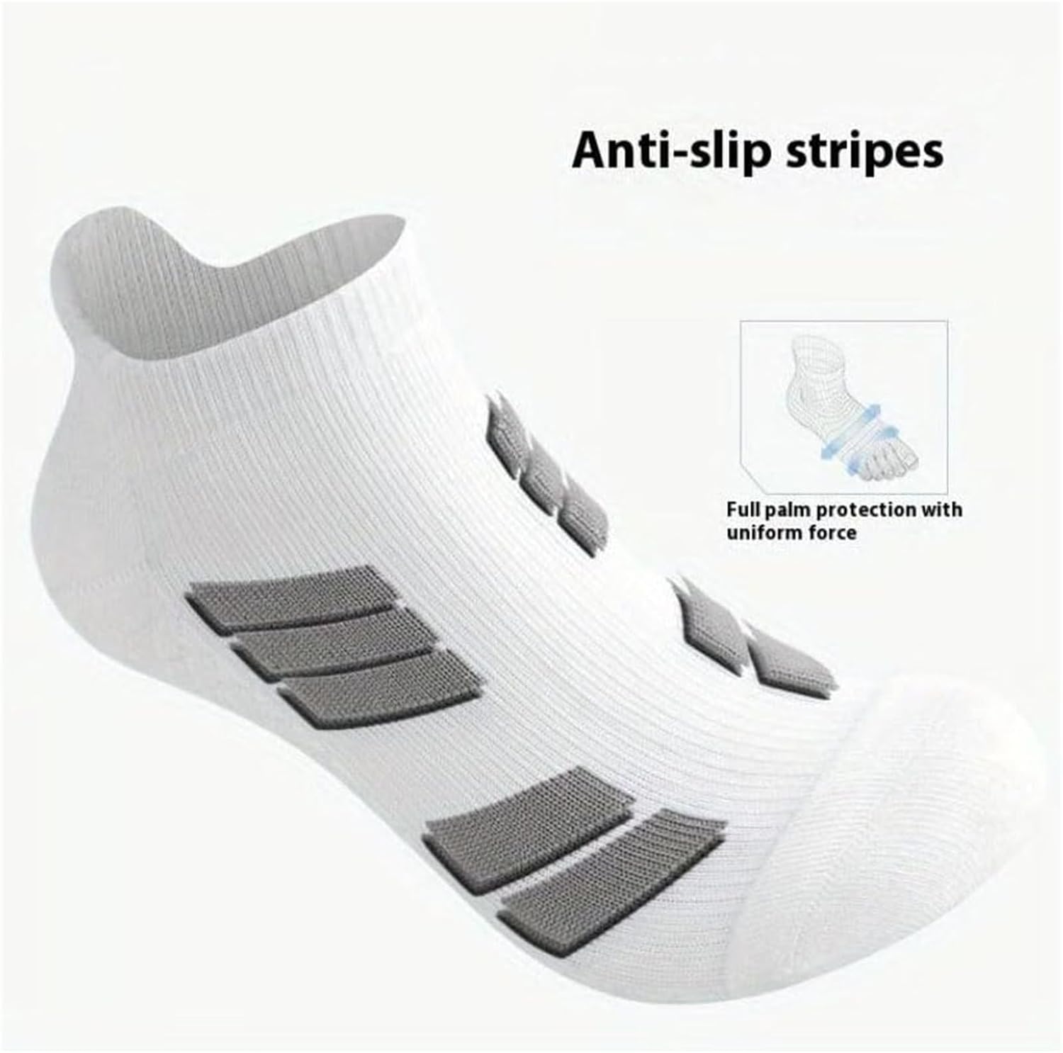 Men's Women's Low-Top No-Show Athletic Socks Ankle Cushioned Running Breathable Anti-Odor Low Cut Athletic Socks