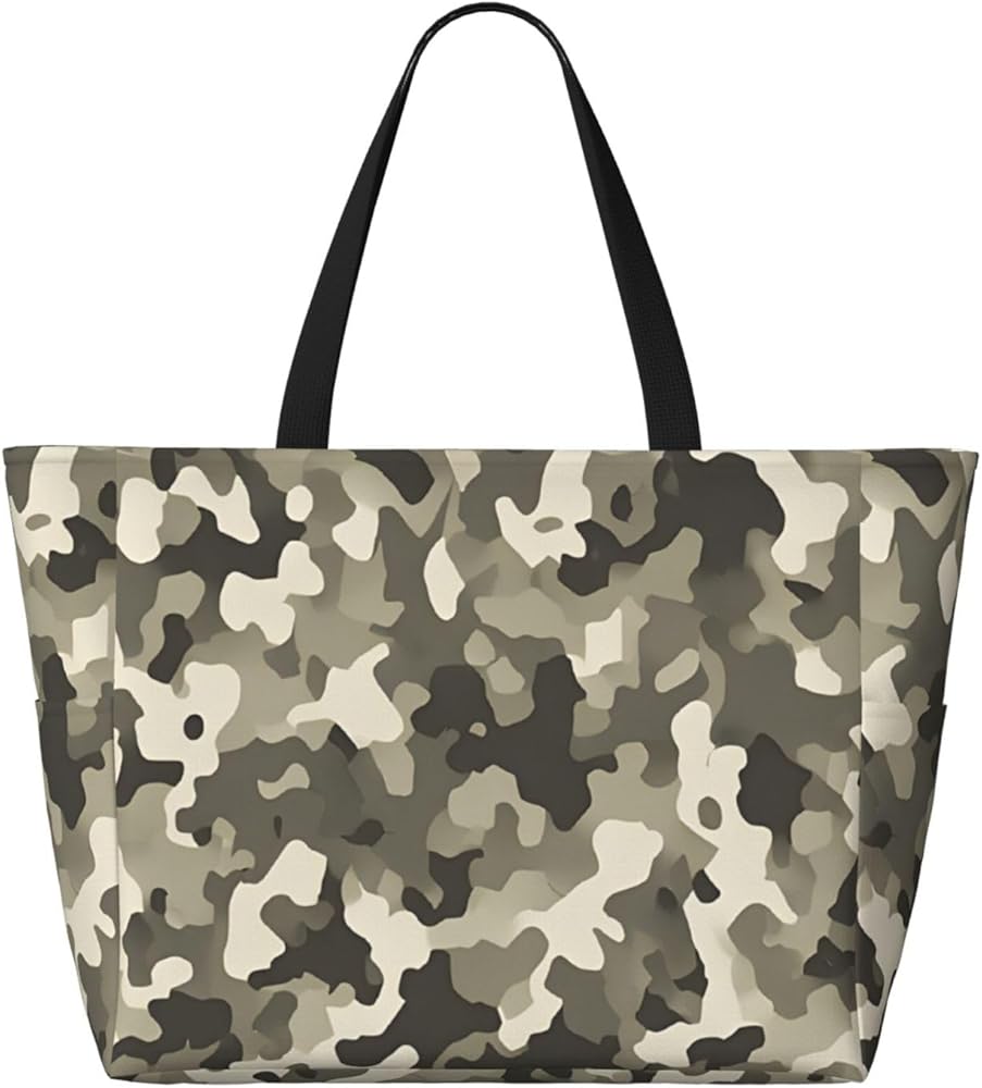 Army Digital Camouflage Print Large Capacity Beach Travel Bag