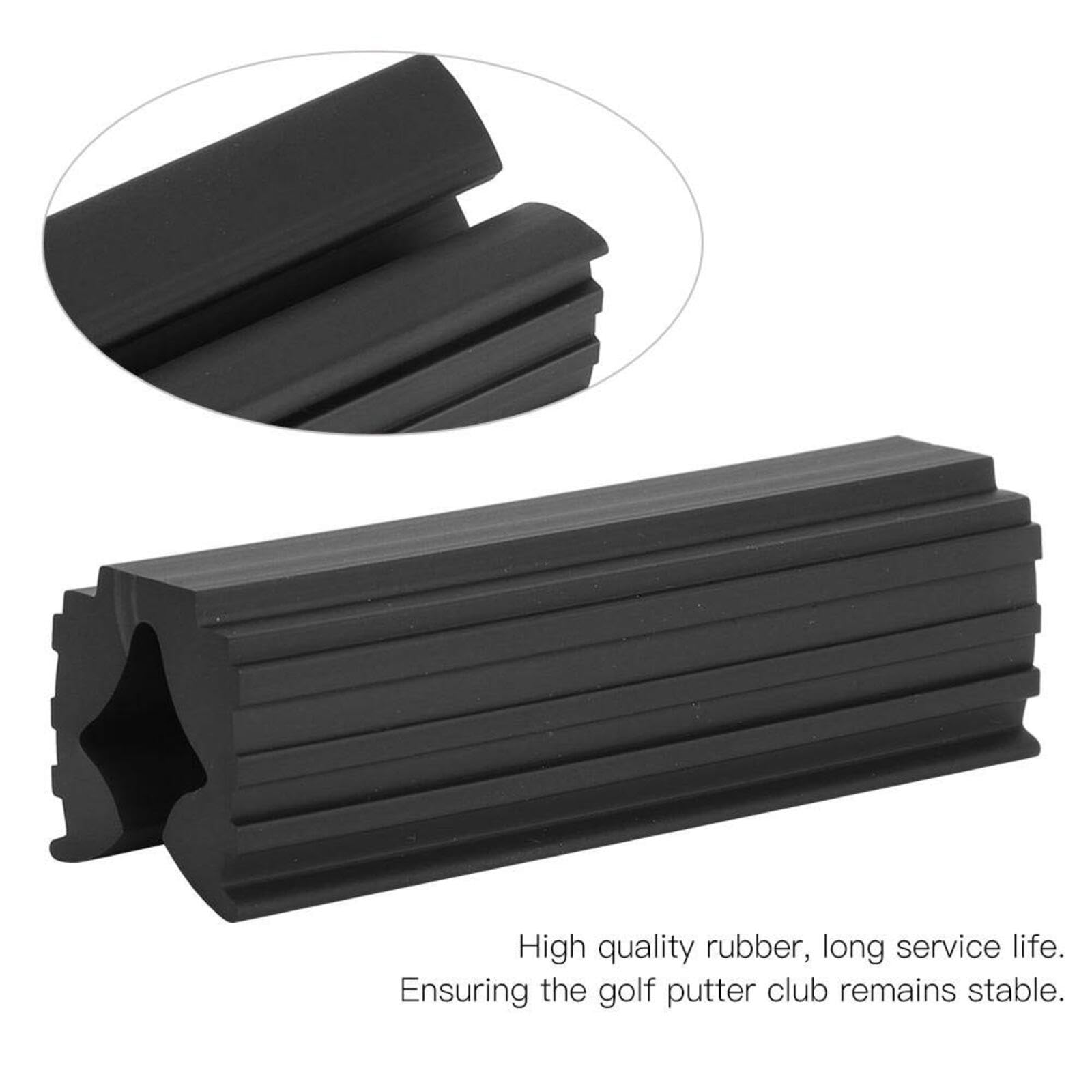FYHJNC Golf Club Rubber Vice Clamp - 8.8cm Grip Clamp for Secure Shaft Holding During Regripping & Maintenance, Black - Image 3