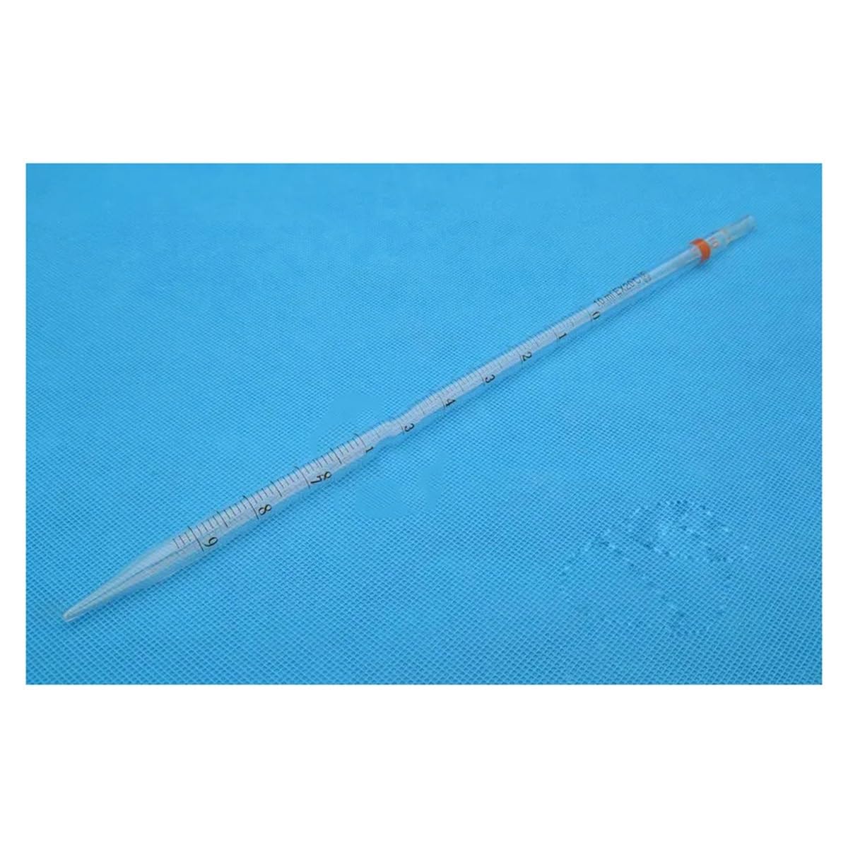Pipeta de vidrio borosilicato, Pipeta de transferencia graduada vidrio con tubo color, 0,1-50 ml, 5/10 piezas, equipo laboratorio(50ml 5pcs)