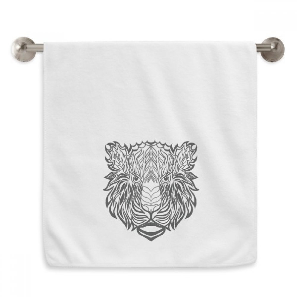 Serviettes moelleuses lion blanc 13x29 anti-irritation pour peaux sensibles