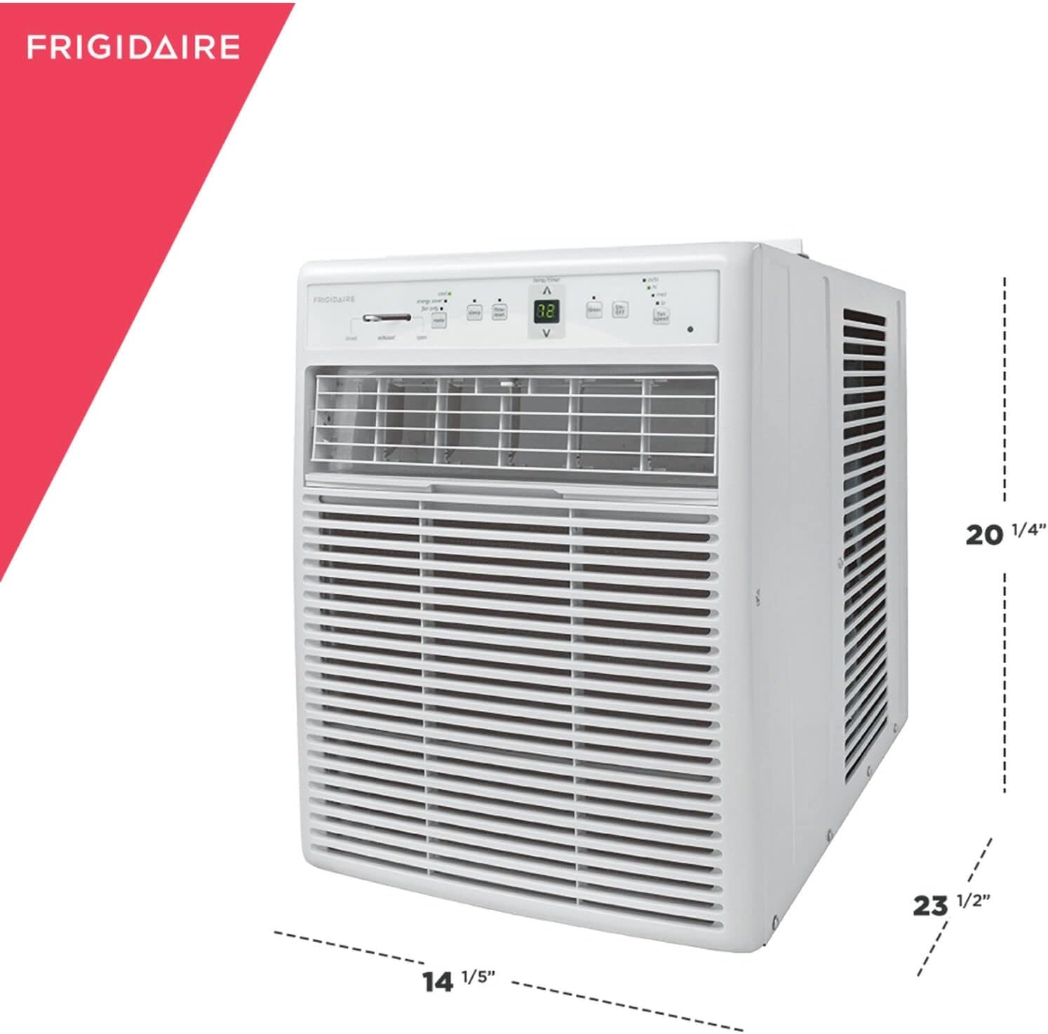 Frigidaire 10,000 BTU 115V Slider-Casement Air Conditioner and Dehumidifier with Remote Control for Small-Medium Sized Rooms up to 450 Sq.Ft.