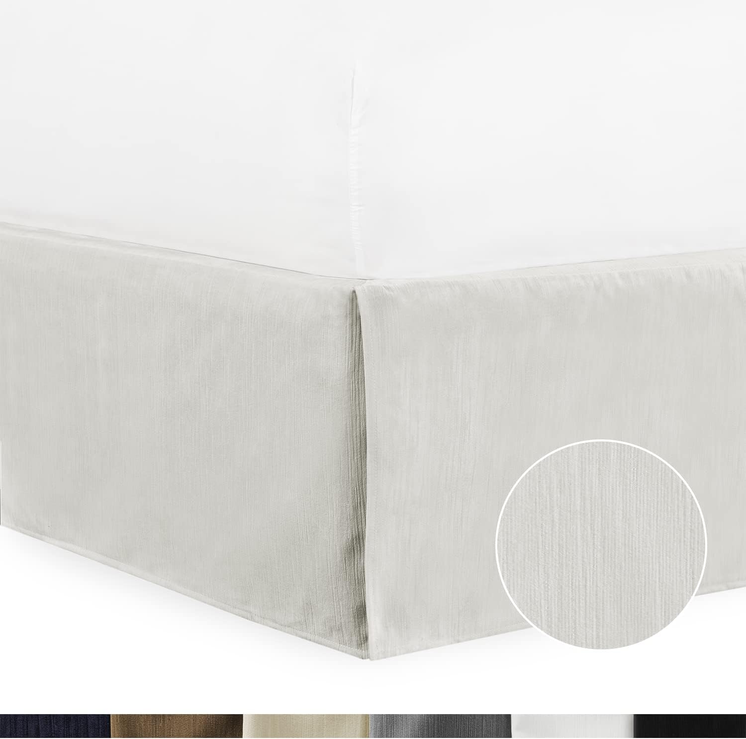 Buy Tailored Velvet Bed Skirt with Split Corner 21 inch DropQueen