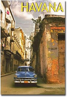 Havana Cuba Travel Vintage Art Refrigerator Magnet Size 2.5" x 3.5"