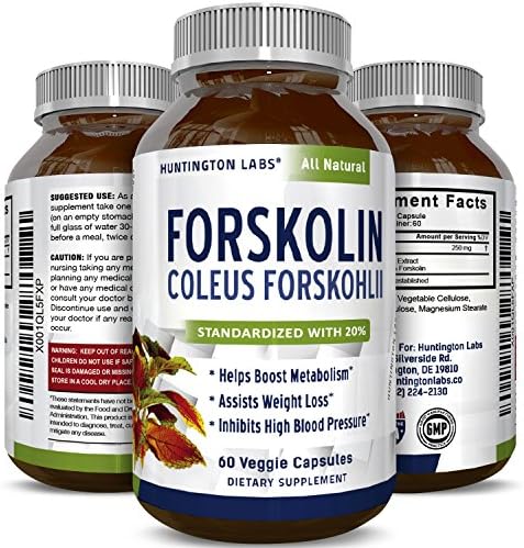 Best Forskolin Supplement for Weight Loss - Pure Coleus Forskohlii Extract Natural Fat Burner for Men & Women - Suppress Appetite Boost Metabolism Burn Fat Increase Energy Build Muscle