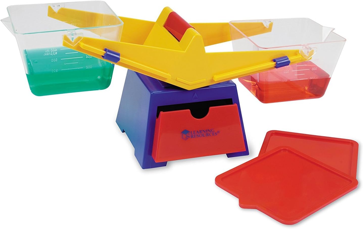 Learning Resources Primary Bucket Balance Teaching Scale + Learning Resources MathLink Cubes - Set of 100 Cubes