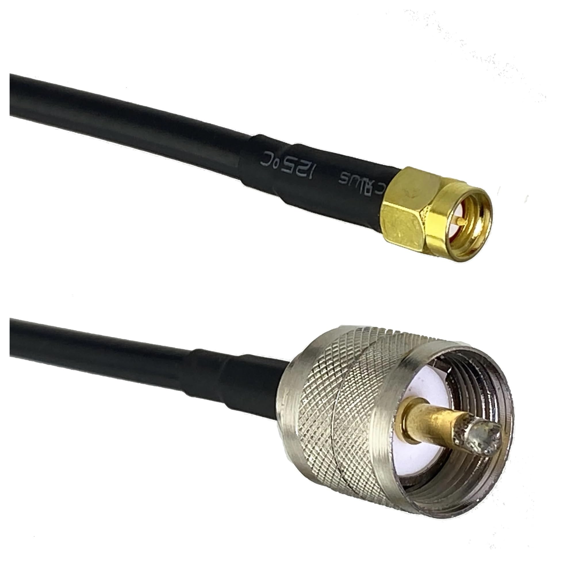 RG316 RG58 UHF PL259 SO239 A SMA Maschio Spina e Femmina Jack Connettore Diritto RF Jumper Cavo Treccia 6 pollici ~ 20 M(RG58 PL259 to SMA M,6M)