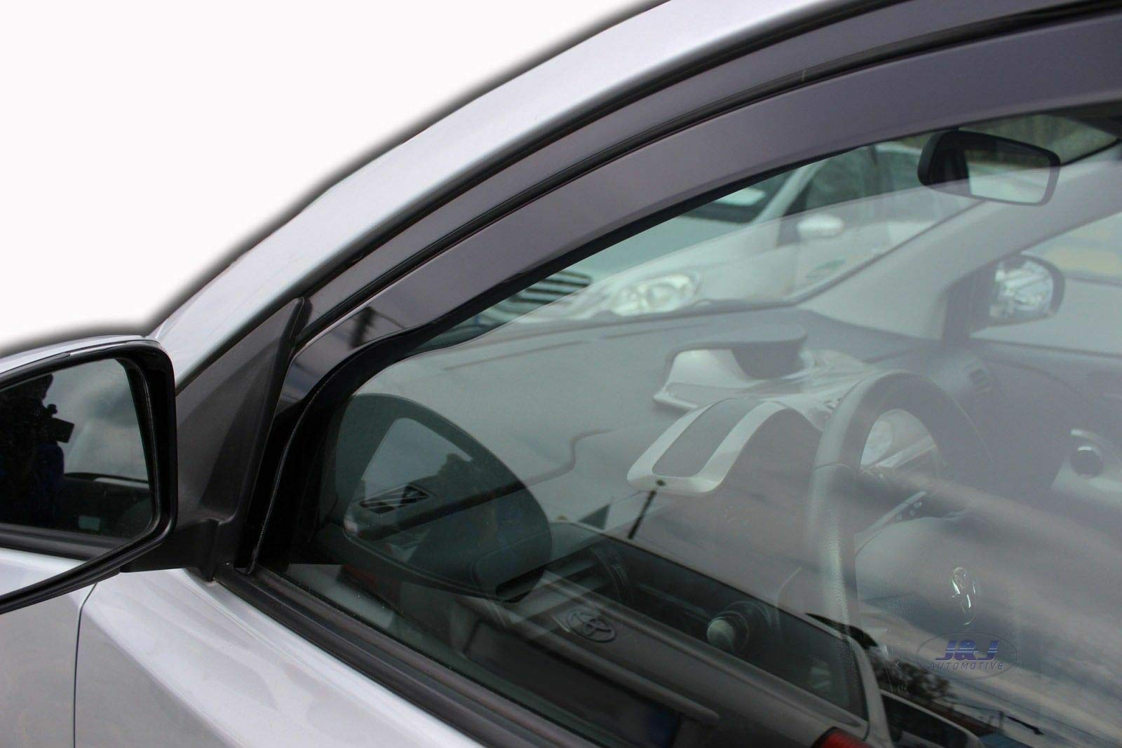 Heko Déflecteurs De Vent Compatible Peugeot 1007 3P Berlina 2005-2014 – 2 Pièces Fumé Aérodynamique In-Channel