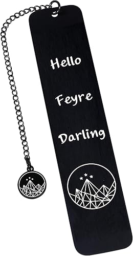 Marcapáginas divertido para mujeres, rellenos de calcetines para mujeres, marcapáginas de Acotar, mercancía Hello Feyre Darling, marcapáginas de