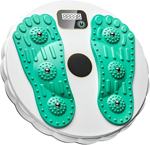 Miniatura 5 de Tabla giratoria para ejercicios de culturismo y fitness con contador electrónico Ab Twister, disco de torsión de cintura para entrenamiento de