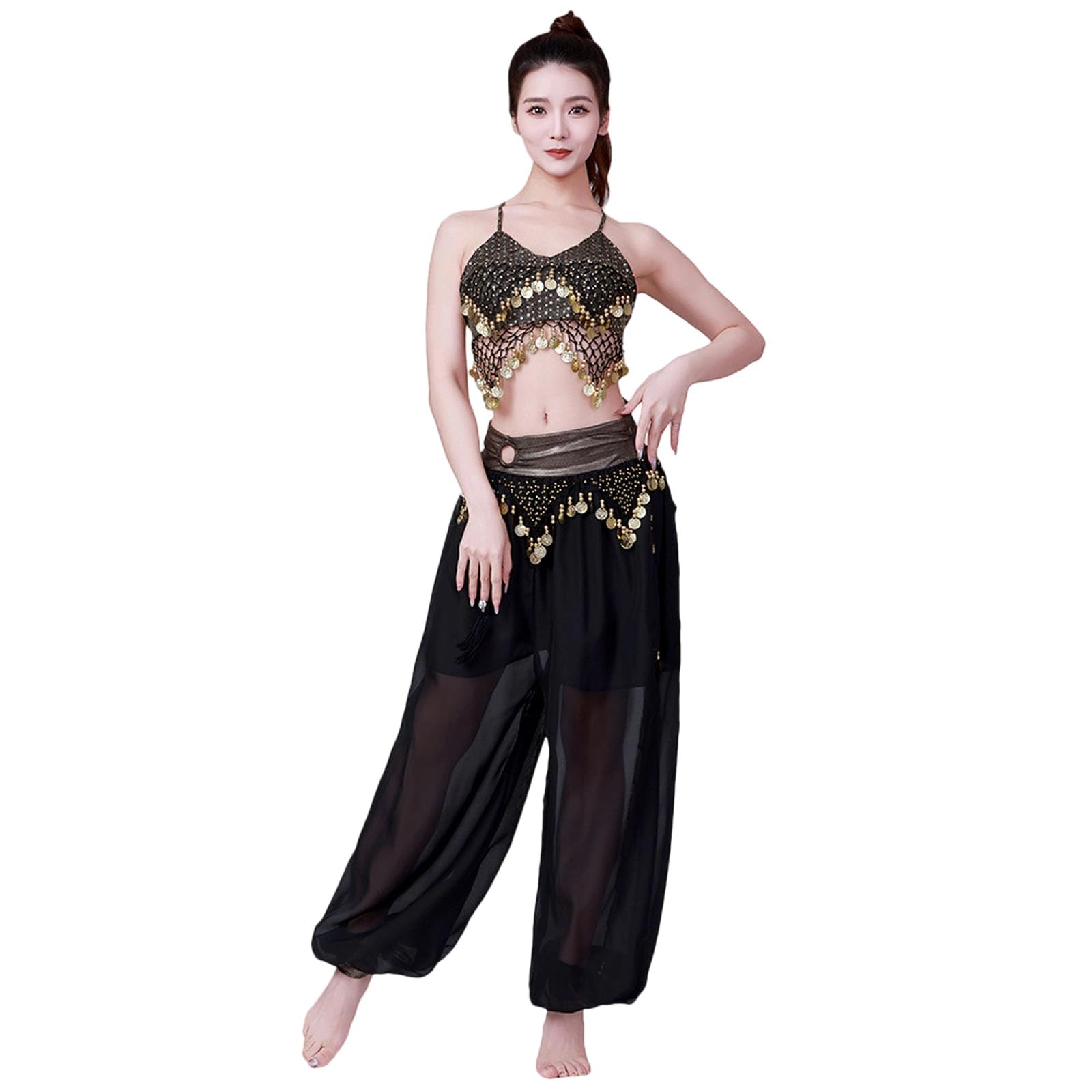Générique Orientalisches Tanzkleid mit Fransen für Damen, 2026, indisches Tanzkleid mit Pailletten, Bühnenkleidung für Abendveranstaltungen