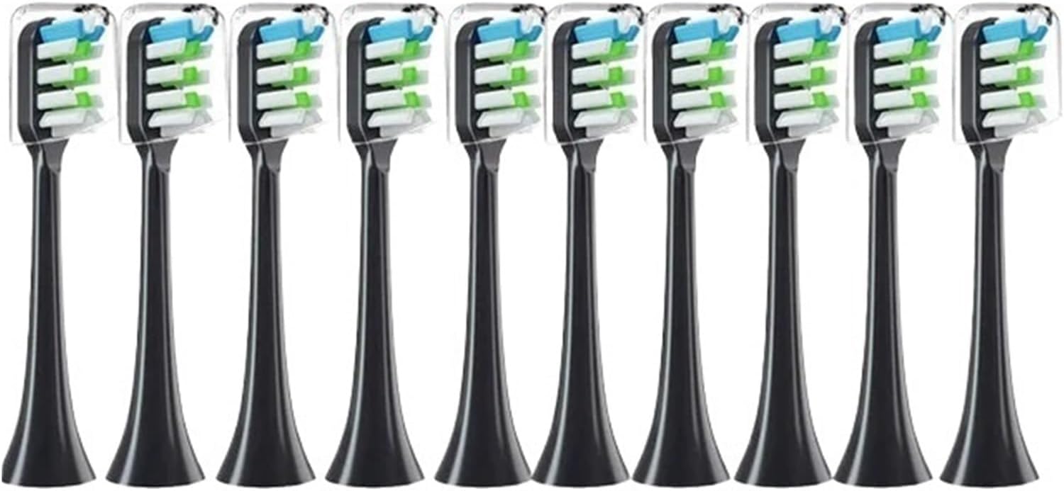 Compatible for Xiaomi SOOCAS Electric Toothbrush, 10 Soft Bristle Replacement Brush Heads, Sealed Pack(10PCS Pink)