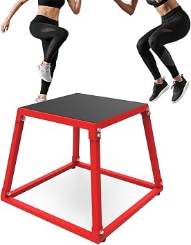 Plyometric Jump Box for Home Gym-Stable 3 in 1 Plyo Box,Workout Jumping Boxes for Exercise and Training in Height 16"/20"/24"/30"