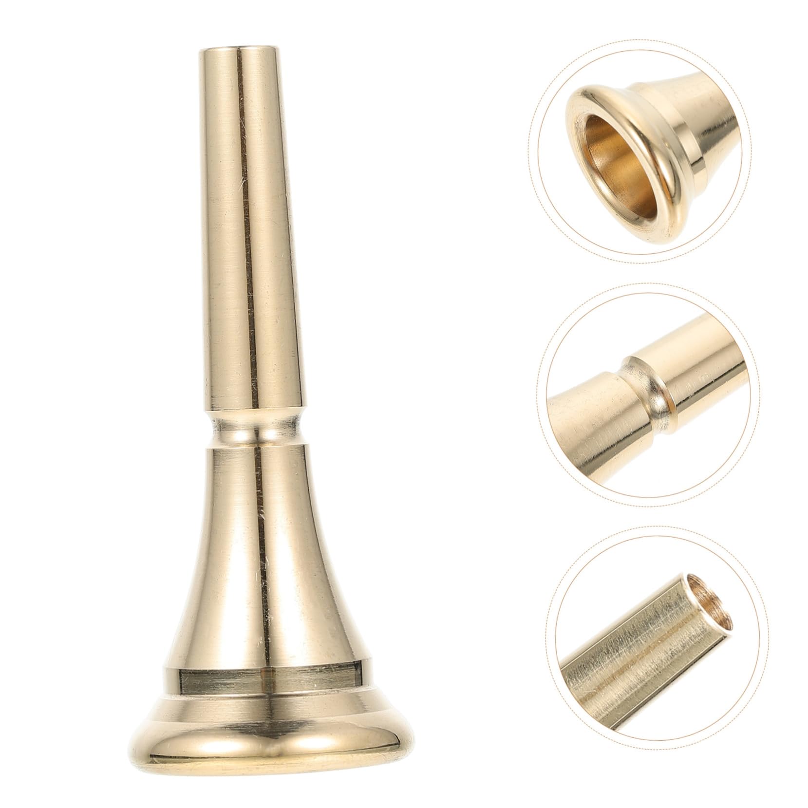 BESPORTBLE Practical Horn Mouthpiece for Beginners Lightweight Replacement Part for Storage Smooth Tone Loud Sound Musical Accessory