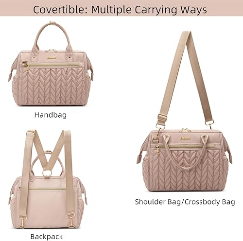 Miniatura 3 de Bolsa de pañales pequeña, bolsa de bebé, mochila convertible para mujer