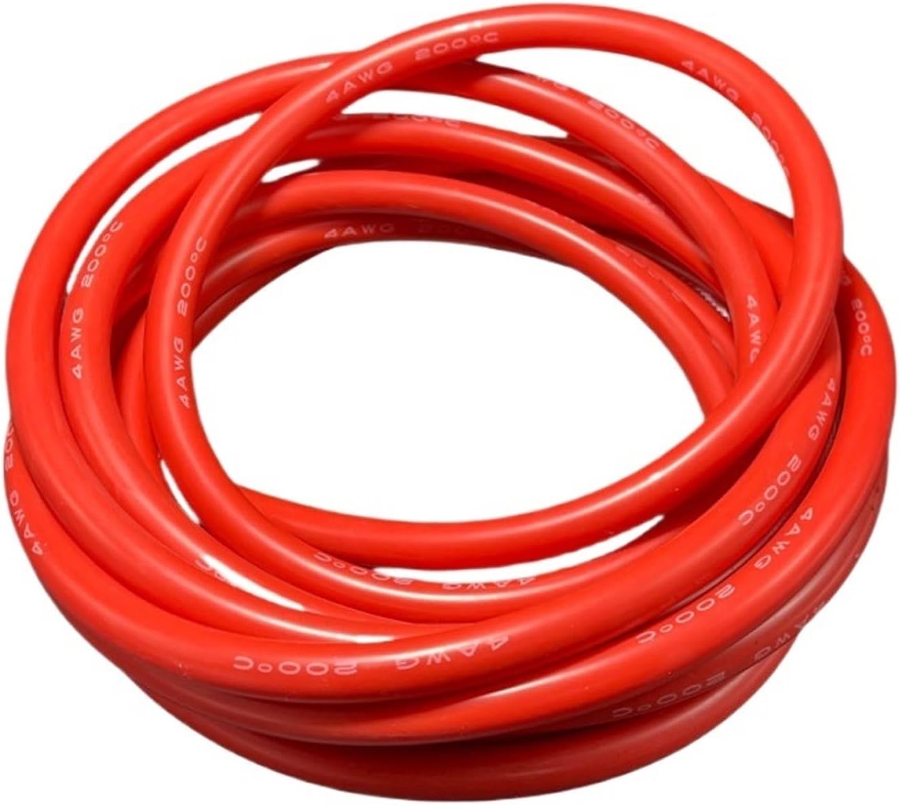 5/50m Silicone rubber flexible cable 26-1awg tinned copper core high-temperature cable, lithium battery model(Black,5 METERS_14 AWG 2MM2)