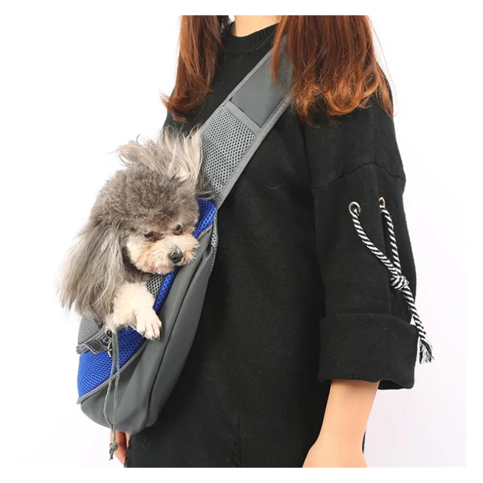 Borsa da Viaggio per Cani Trasportino Pet Puppy Carrier S/L Borsa a Tracolla for Cani da Viaggio all'aperto Borsa a Tracolla in Rete Oxford Singola Comfort(Yellow,L)