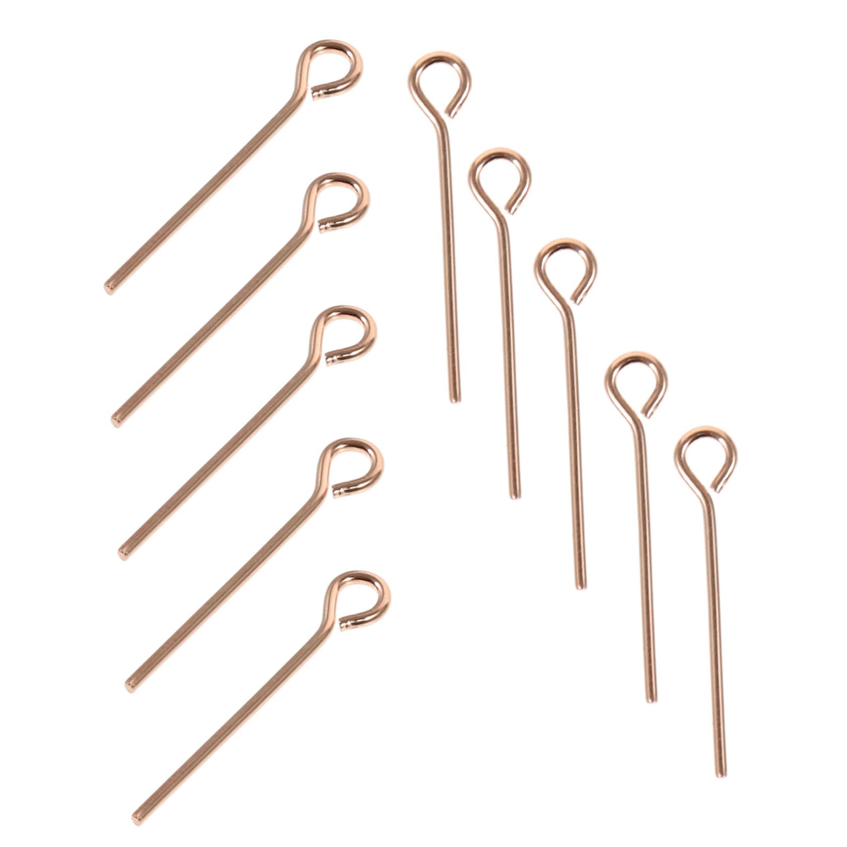 HAPINARY DIY Jewelry Making 10pcs Eye Pins for Earring Necklace Bracelet Creation