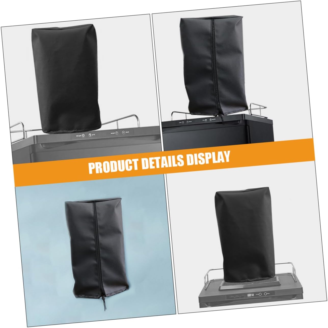 Beer Tower Protective Cover Sleeve for Outdoor Kegerators, Black PU