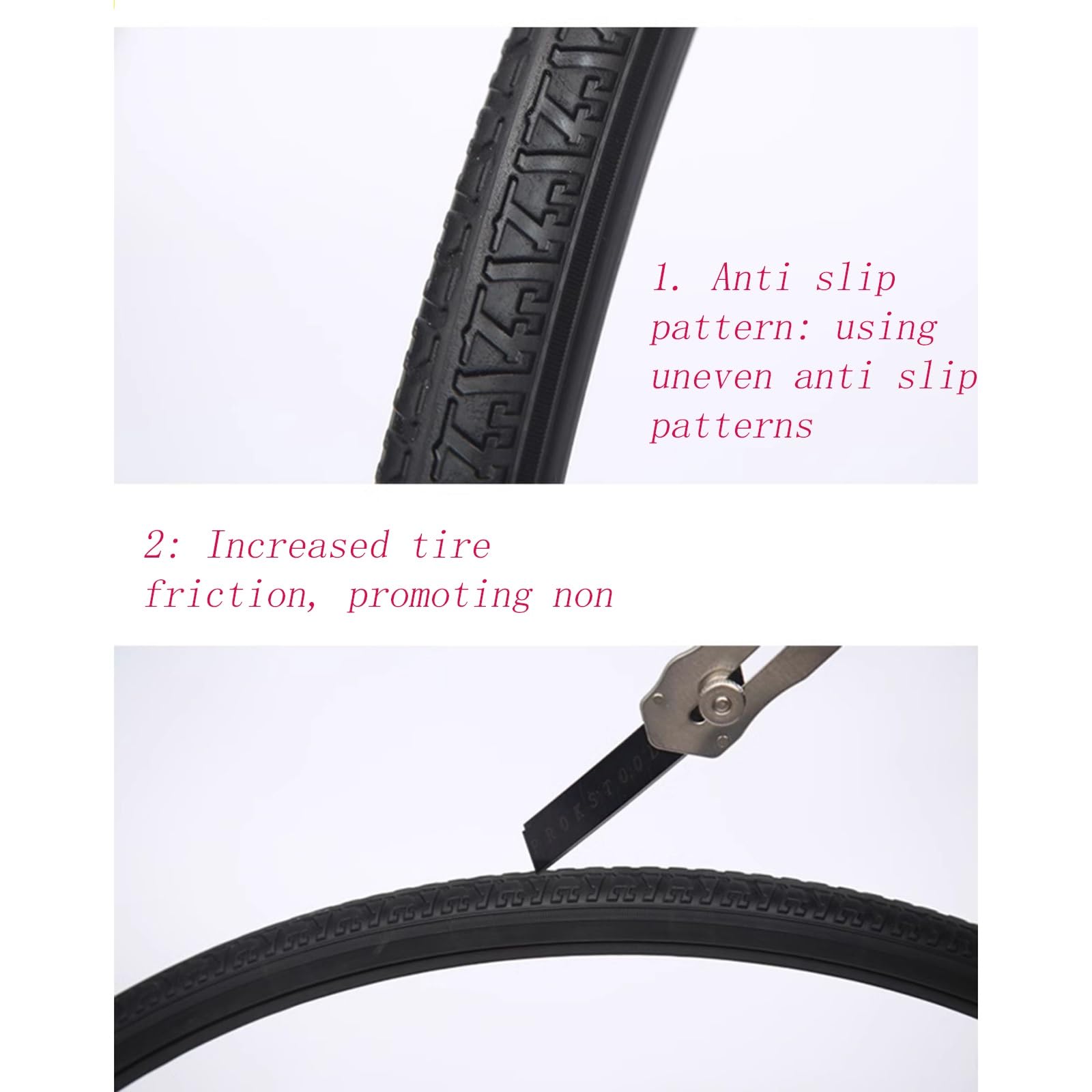 Neumático de silla de ruedas de 24 x 1 3/8 pulgadas, rueda trasera de 24 pulgadas / 20 pulgadas / 22 pulgadas, neumático sólido de poliuretano PU sin inflado, silencioso y resistente al desgaste(Gray,
