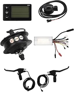 WINH Electric Bike Conversion Kit 22A 130X Brake Lever Thumb Throttle Motor Controller Kit 48V 500W for DIY