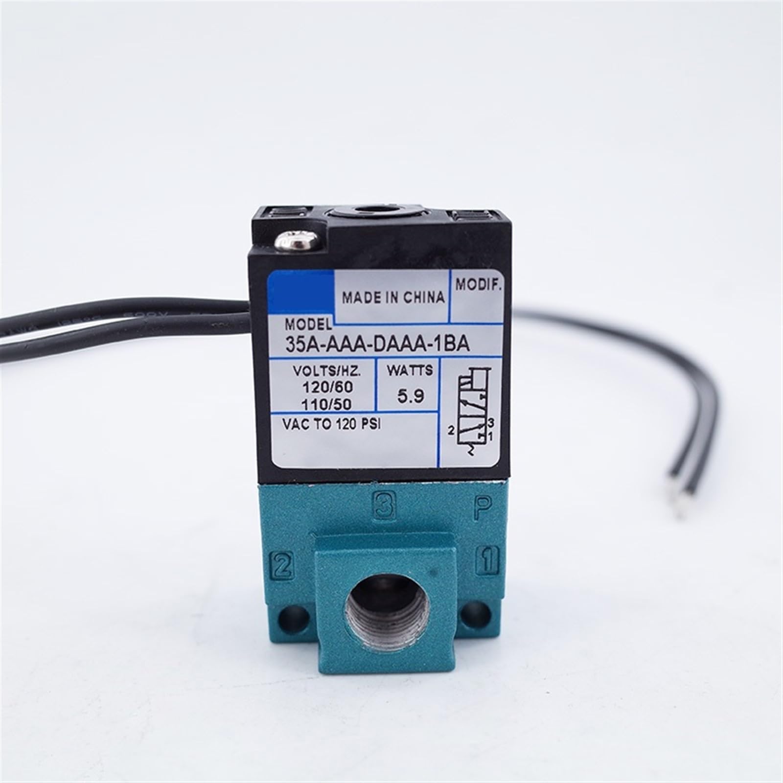 Électrovanne haute fréquence 12V à commutation ultra rapide 3 voies 1/8 NPT