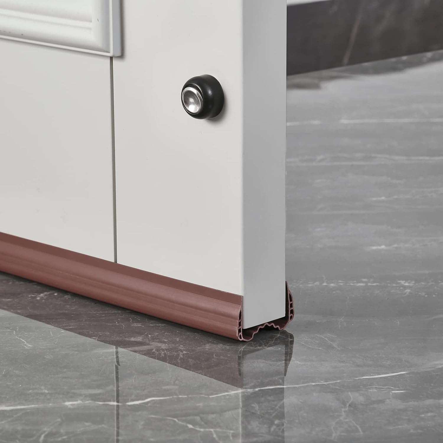 Weather Stripping Seal,Door Draft Stopper for Bottom of Seam Seal Strip PVC Cuttable