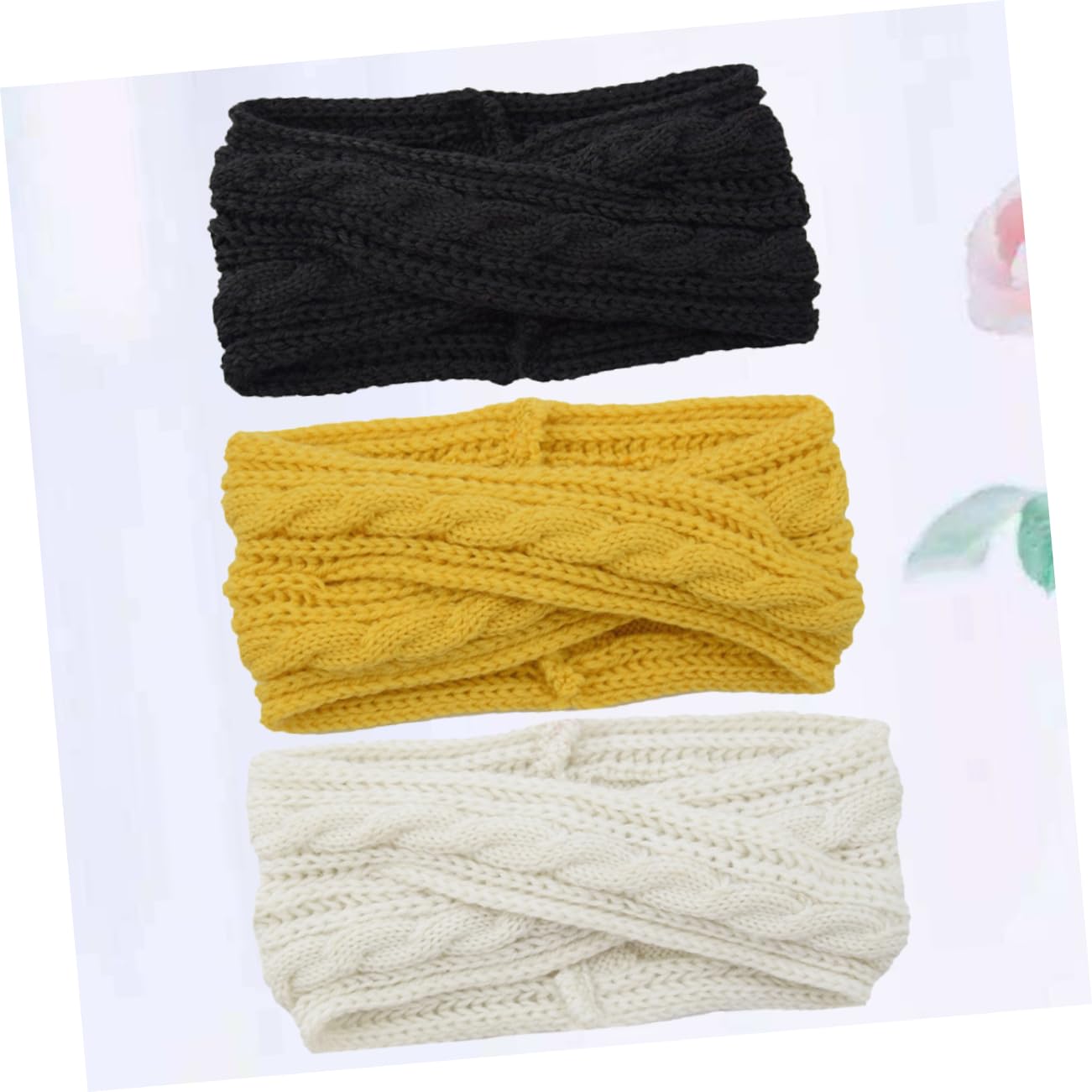 LALAFINA 9stücke Teiliges Gestrickte -haarbänder Für Damen Stirnbänder Und Gelb Für Winter-accessoires Vielseitig Für Kosmetik Sport Und Wellness