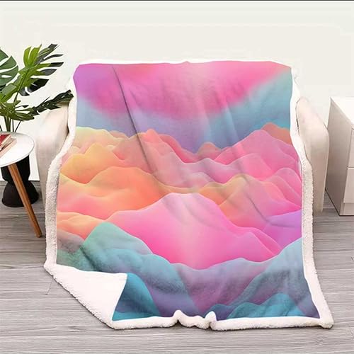 Cobijas Calientes para Invierno Dreamy Clouds - Manta de vellón de microfibra moderna para sofá, cama, sofá, silla, tamaño 51 x 59 pulgadas