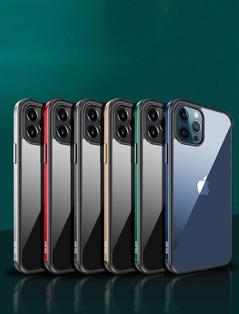 Amazon.co.jp: 極薄 iPhone12 mini ケース アルミバンパー 背面