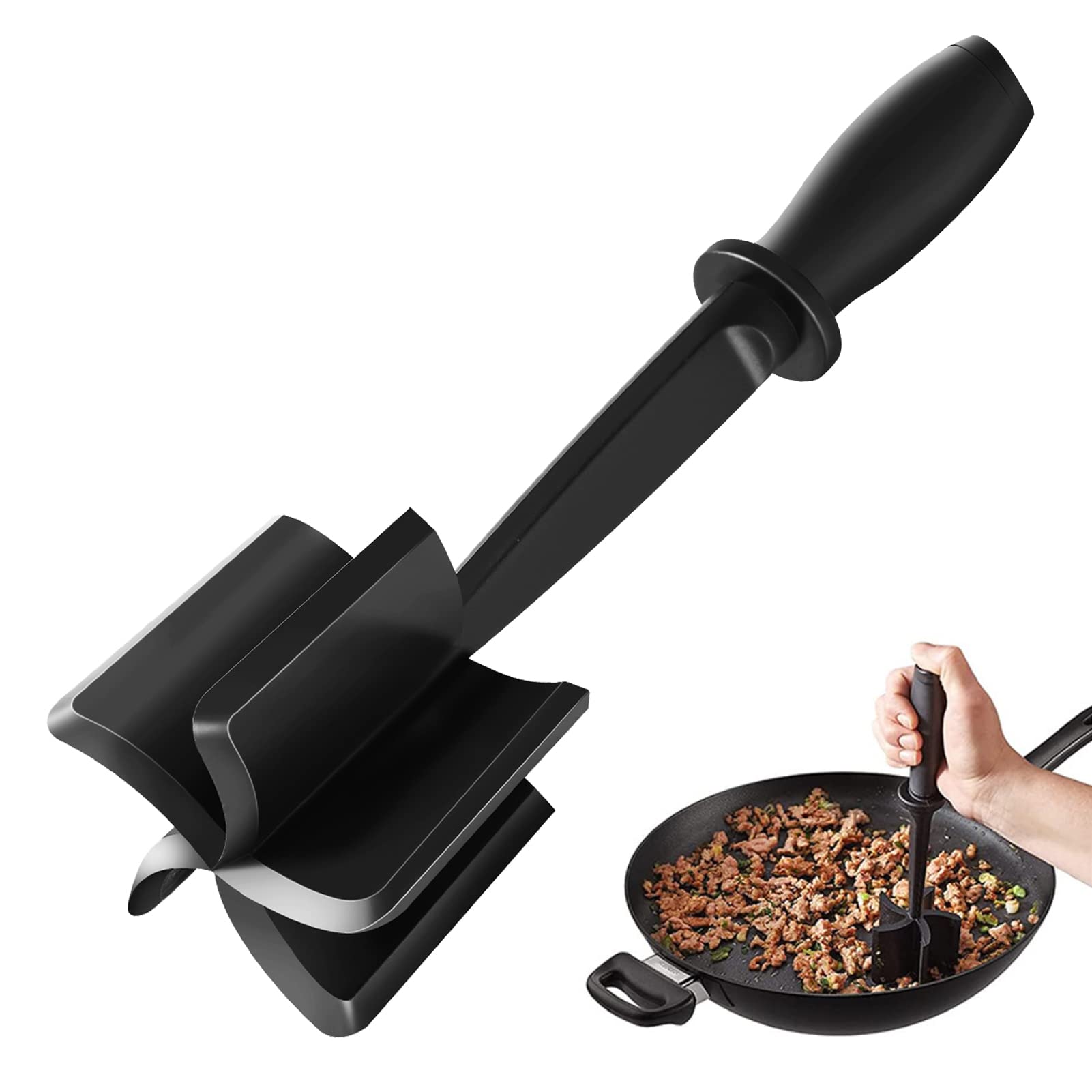 Hachoir à Viande Manuel Avec 5 Lames - Séparateur De Viande Hachée Antiadhésif - Résiste Jusqu'à 220°C
