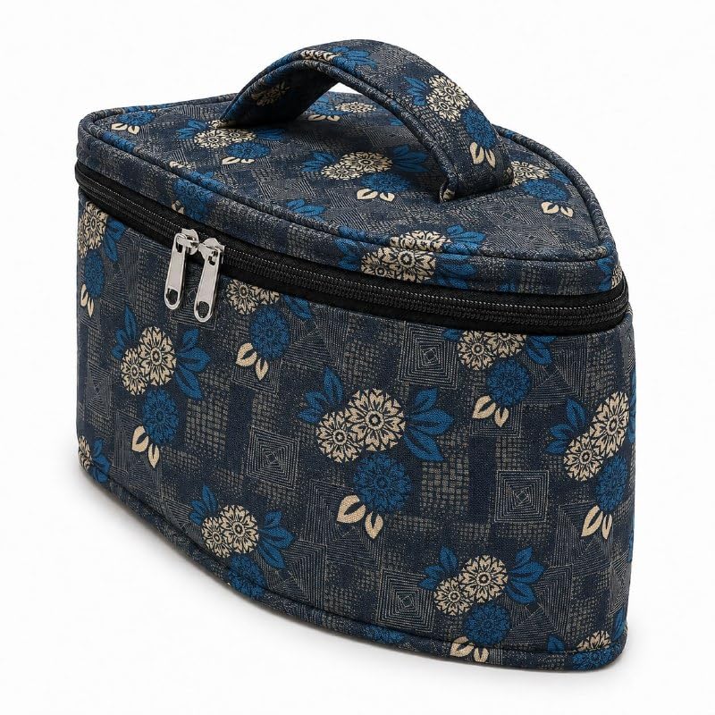 Amazon Brand - KG IMPORT Portable Iron Storage Case for Travel Iron Storage Bag with Handle & Zipper Dustproof Cover for Steam & Dry Iron Protective Carry Case Organizer (BLUE FLOWER)-image-17