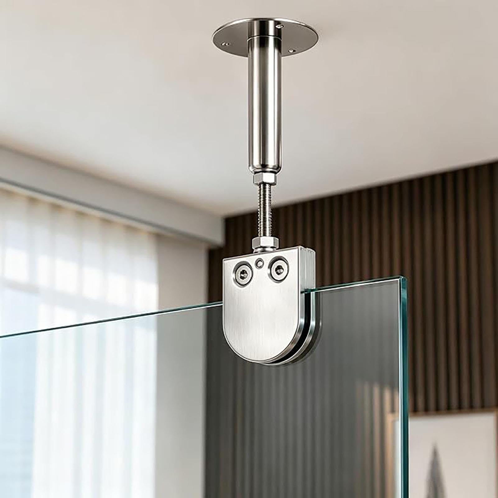 Mampara Ducha Fija Barra de Soporte Ajustable para Mampara de Ducha