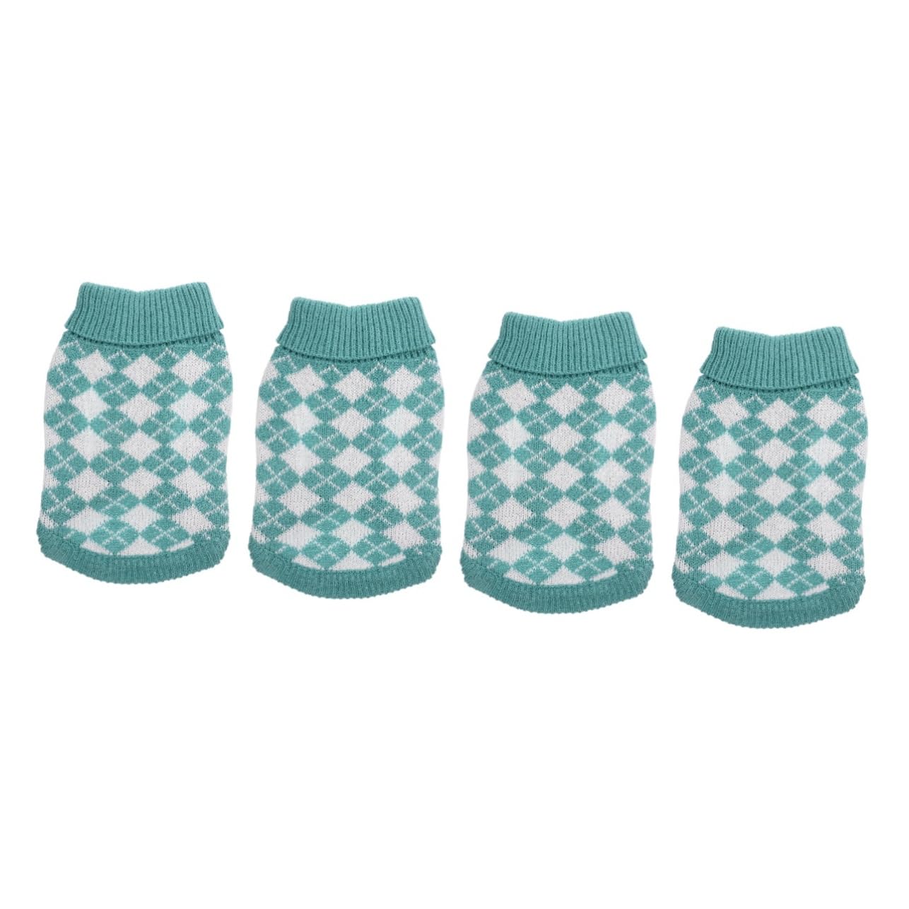 INOOMP 4pièces Pull pour Chien Vêtement Chaud Et Confortable pour Animaux De Compagnie Costume Hiver avec Motif Carreaux pour Chiens De Moyenne Et